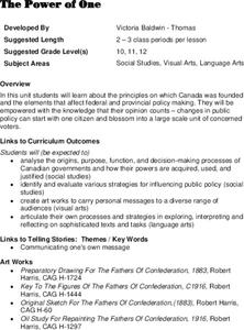 The Power of One Lesson Plan The Power of One Lesson Plan