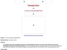 Immigration Lesson Plan Immigration Lesson Plan
