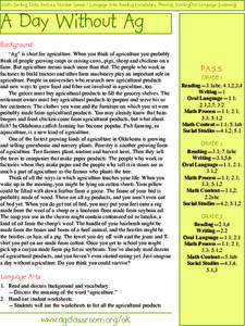 A Day Without Ag Lesson Plan A Day Without Ag Lesson Plan