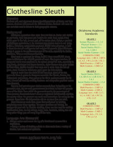 Clothesline Sleuth Lesson Plan Clothesline Sleuth Lesson Plan