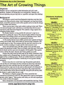The Art of Growing Things Lesson Plan The Art of Growing Things Lesson Plan