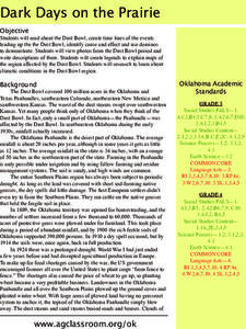 Dark Days on the Prairie Lesson Plan Dark Days on the Prairie Lesson Plan