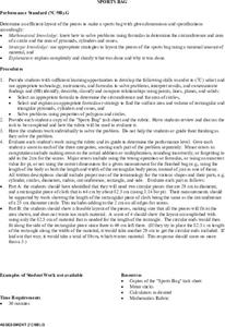 Sports Bag Lesson Plan Sports Bag Lesson Plan
