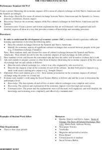 The Columbian Exchange Lesson Plan The Columbian Exchange Lesson Plan