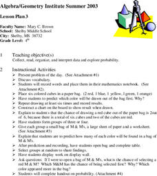 Exploring Probability Lesson Plan Exploring Probability Lesson Plan