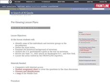 In Search of Al Qaeda Lesson Plan In Search of Al Qaeda Lesson Plan