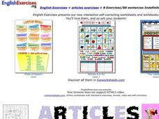 Indefinite Articles Interactive Indefinite Articles Interactive