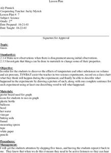 Gases Lesson Plan Gases Lesson Plan