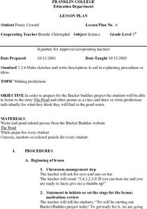 Making Predictions Lesson Plan Making Predictions Lesson Plan