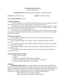 Indiana Travel Guide Lesson Plan Indiana Travel Guide Lesson Plan