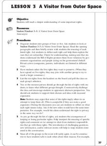 Lesson 3: A Visitor From Outer Space Lesson Plan Lesson 3: A Visitor From Outer Space Lesson Plan