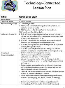 Mardi Gras Quilt Lesson Plan Mardi Gras Quilt Lesson Plan