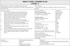 ESOL Telephone Communication Lesson Plan ESOL Telephone Communication Lesson Plan