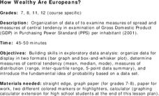 How Wealthy Are Europeans? Lesson Plan How Wealthy Are Europeans? Lesson Plan