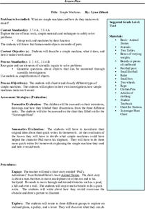 Simple Machines Lesson Plan Simple Machines Lesson Plan