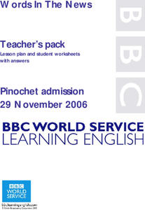 Words In The News Lesson Plan Words In The News Lesson Plan