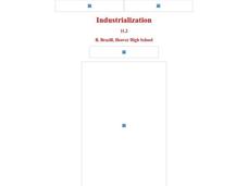 Industrialization Lesson Plan Industrialization Lesson Plan