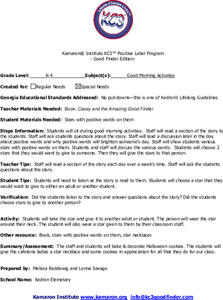 Good Morning Activities Lesson Plan Good Morning Activities Lesson Plan
