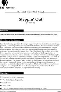 Steppin' Out Lesson Plan Steppin' Out Lesson Plan