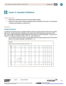 Examples of Dilations Lesson Plan Examples of Dilations Lesson Plan