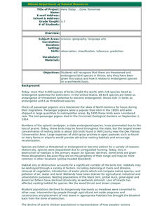 Here Today. . .Gone Tomorrow Lesson Plan Here Today. . .Gone Tomorrow Lesson Plan