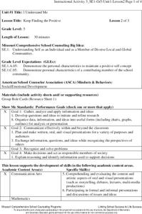 Keep Finding the Positive Lesson Plan Keep Finding the Positive Lesson Plan