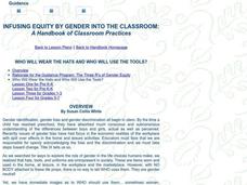 Infusing Equity By Gender Into the Classroom Lesson Plan Infusing Equity By Gender Into the Classroom Lesson Plan