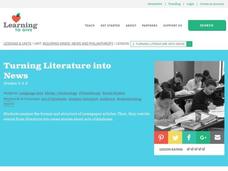Inquiring Minds: News and Philanthropy Lesson Plan Inquiring Minds: News and Philanthropy Lesson Plan