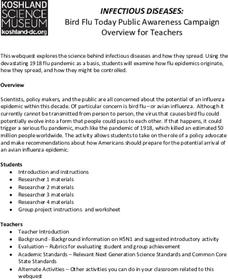 Infectious Diseases: Bird Flu Today Activity Infectious Diseases: Bird Flu Today Activity