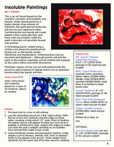 Insoluble Paintings Lesson Plan Insoluble Paintings Lesson Plan