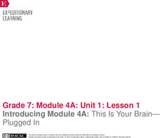 EngageNY Grade 7 ELA Module 4a: Reading and Research: Screen Time and the Developing Brain EngageNY Grade 7 ELA Module 4a: Reading and Research: Screen Time and the Developing Brain