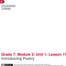 Introducing Poetry Lesson Plan Introducing Poetry Lesson Plan