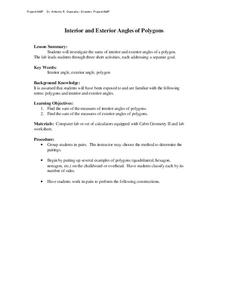 Interior and Exterior Angles of Polygons Lesson Plan Interior and Exterior Angles of Polygons Lesson Plan