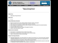 Altitude and Flight Forces Lesson Plan Altitude and Flight Forces Lesson Plan