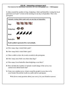 Interpreting a Pictogram Worksheet Interpreting a Pictogram Worksheet