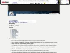 Harry Truman: A New View Lesson Plan Harry Truman: A New View Lesson Plan