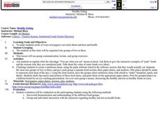 Healthy Eating Lesson Plan Healthy Eating Lesson Plan