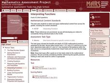 Interpreting Functions Worksheet Interpreting Functions Worksheet