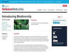 Introducing Biodiversity Lesson Plan Introducing Biodiversity Lesson Plan