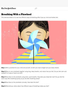 Breathing With a Pinwheel Activity Breathing With a Pinwheel Activity