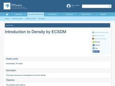 Introduction to Density Lesson Plan Introduction to Density Lesson Plan