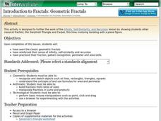 Introduction to Fractals: Geometric Fractals Lesson Plan Introduction to Fractals: Geometric Fractals Lesson Plan