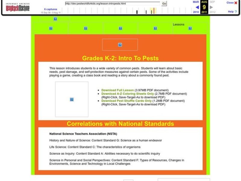 Introduction to Pests Lesson Plan Introduction to Pests Lesson Plan