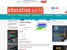 Invent a Holiday Lesson Plan Invent a Holiday Lesson Plan