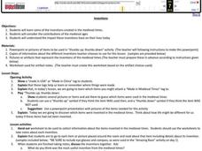 Inventions Lesson Plan Inventions Lesson Plan