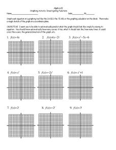 Investigating Functions Worksheet Investigating Functions Worksheet
