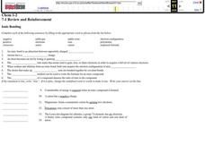 Ionic Bonding Worksheet Ionic Bonding Worksheet