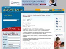 Irregular Verbs Lesson Plan Irregular Verbs Lesson Plan