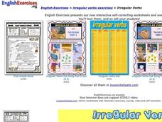 Irregular Verbs Interactive Irregular Verbs Interactive