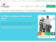 Is There a Stone in My Soup? Lesson Plan Is There a Stone in My Soup? Lesson Plan